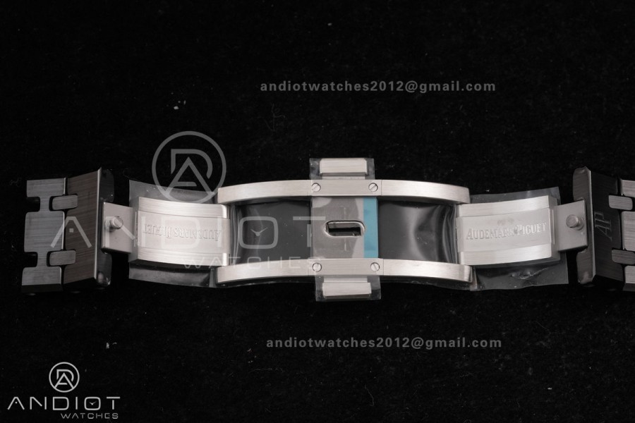 Royal Oak Chrono 26240 Black Ceramic APSF 1:1 Best Edition on Ceramic Bracelet SA4401 Super Clone V2 (Free Sprung)