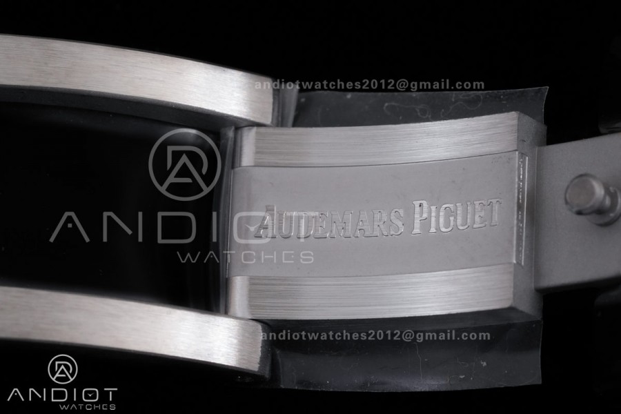 Royal Oak Chrono 26240 Black Ceramic APSF 1:1 Best Edition on Ceramic Bracelet SA4401 Super Clone V2 (Free Sprung)