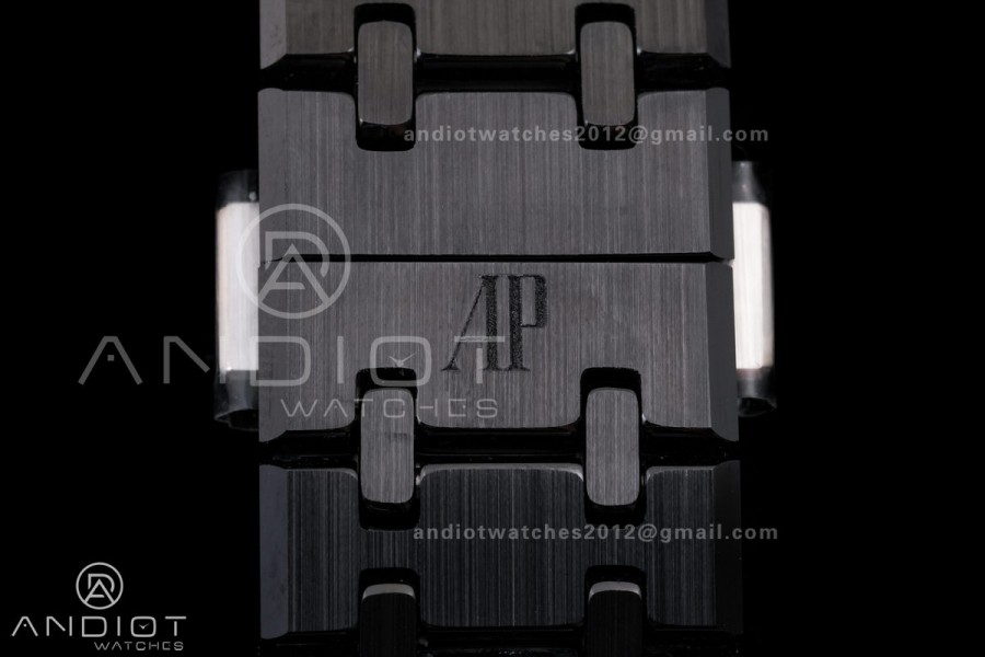 Royal Oak Chrono 26240 Black Ceramic APSF 1:1 Best Edition on Ceramic Bracelet SA4401 Super Clone V2 (Free Sprung)