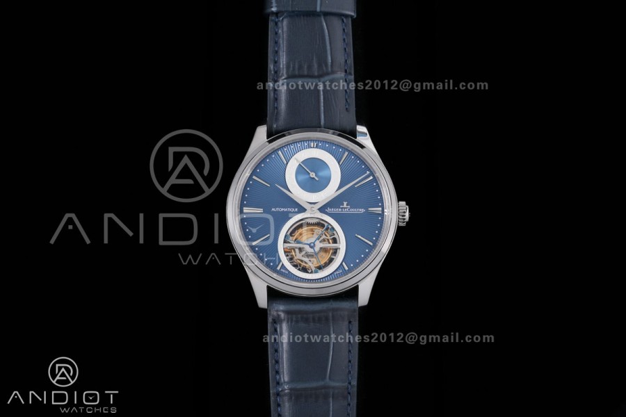 Master Ultra Thin Tourbillon 13234E1 APSF Best Edition on Blue Leather Strap