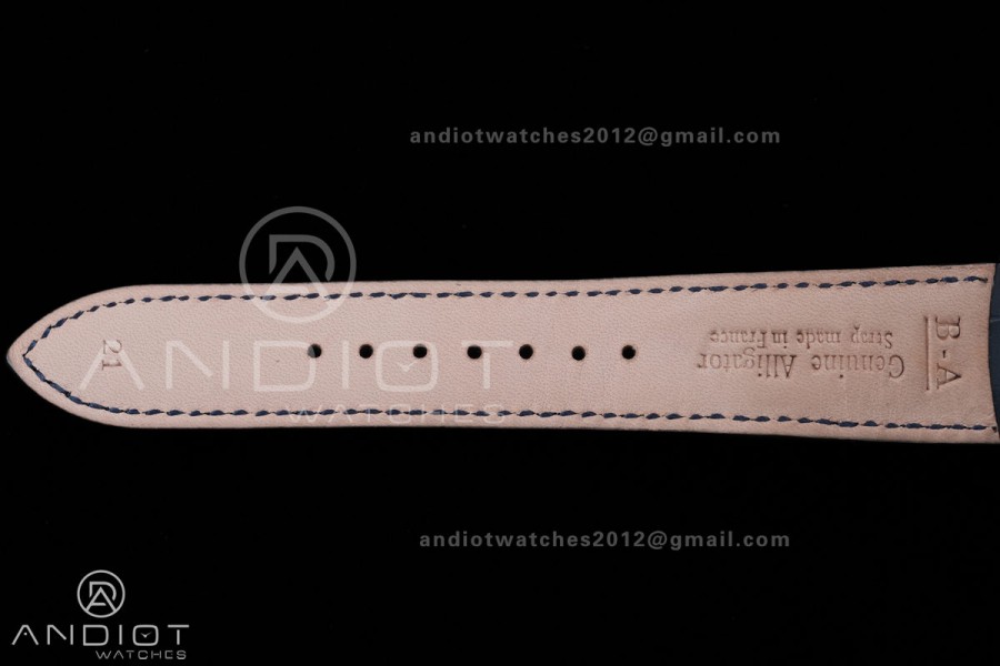 Master Ultra Thin Tourbillon 13234E1 APSF Best Edition on Blue Leather Strap