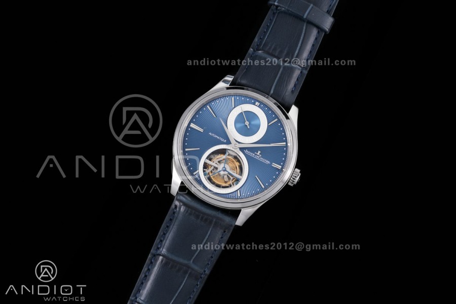 Master Ultra Thin Tourbillon 13234E1 APSF Best Edition on Blue Leather Strap