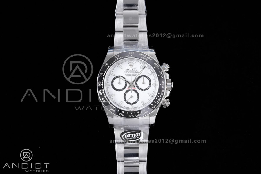 Daytona 126500 BTF 1:1 Best Edition 904L Steel White Dial on SS Bracelet DD4131