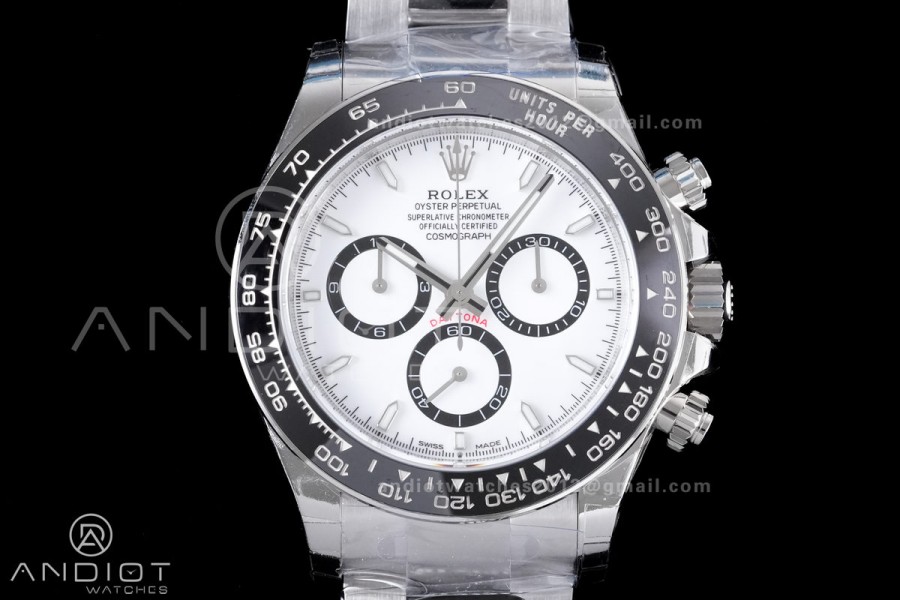 Daytona 126500 BTF 1:1 Best Edition 904L Steel White Dial on SS Bracelet DD4131