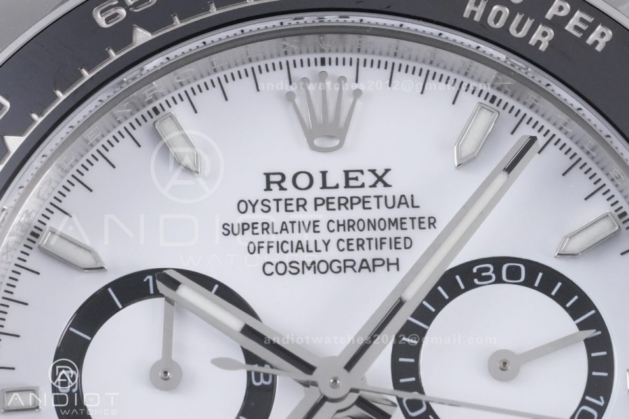 Daytona 126500 BTF 1:1 Best Edition 904L Steel White Dial on SS Bracelet DD4131