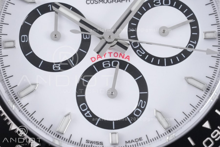 Daytona 126500 BTF 1:1 Best Edition 904L Steel White Dial on SS Bracelet DD4131