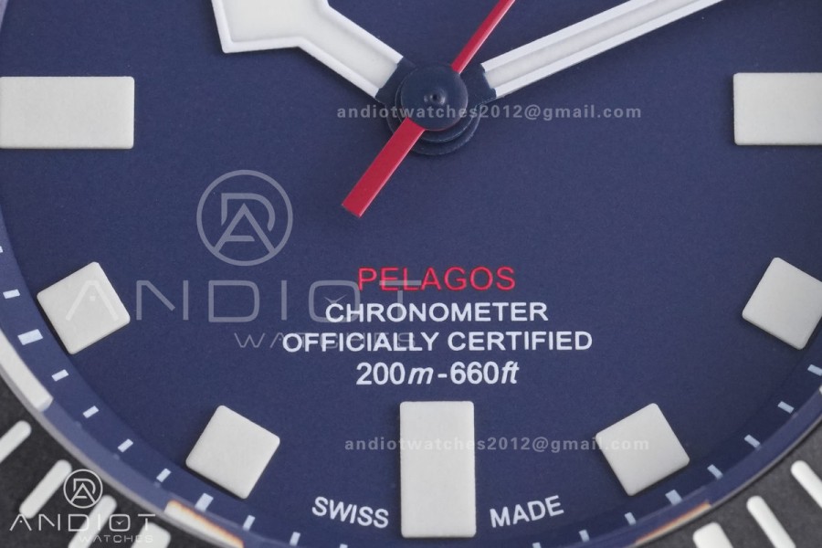 Pelagos FXD m25707kn M+F 1:1 Best Edition Blue Dial on Blue Nylon Strap 8N24