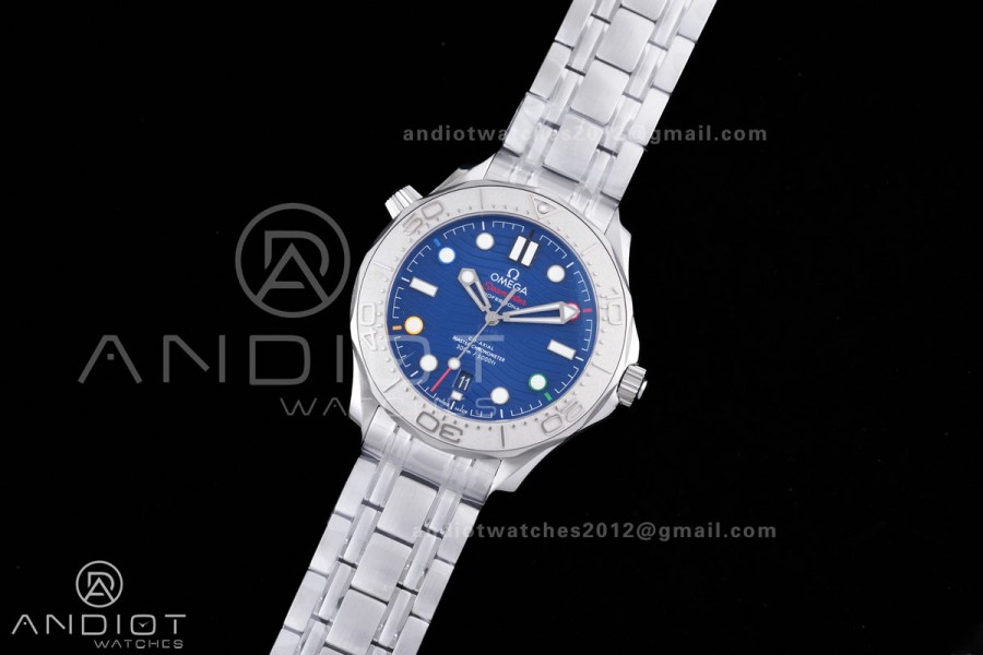 VS Factory V4 Seamaster Diver 300m Beijing 2022 Special Edition 522.30.42.20.03.001