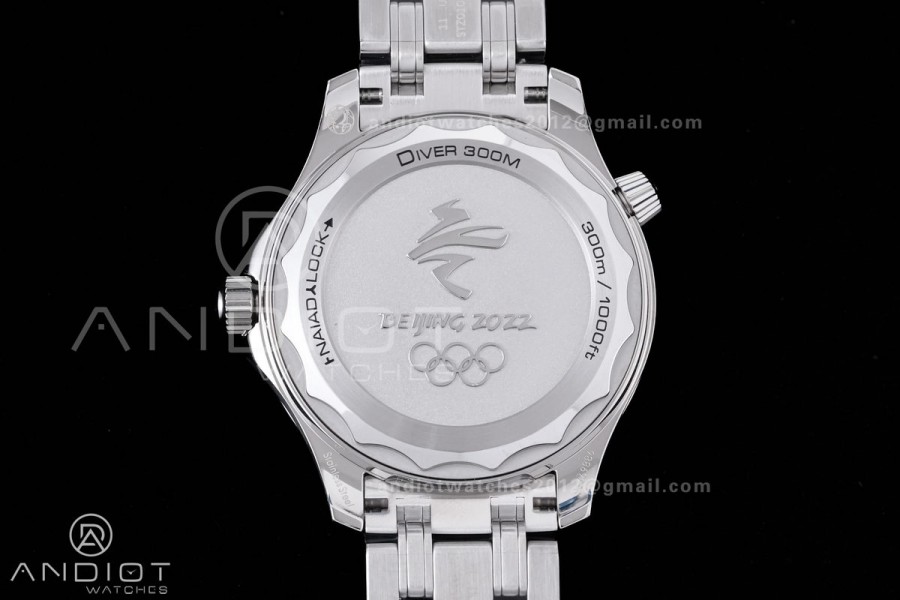 VS Factory V4 Seamaster Diver 300m Beijing 2022 Special Edition 522.30.42.20.03.001