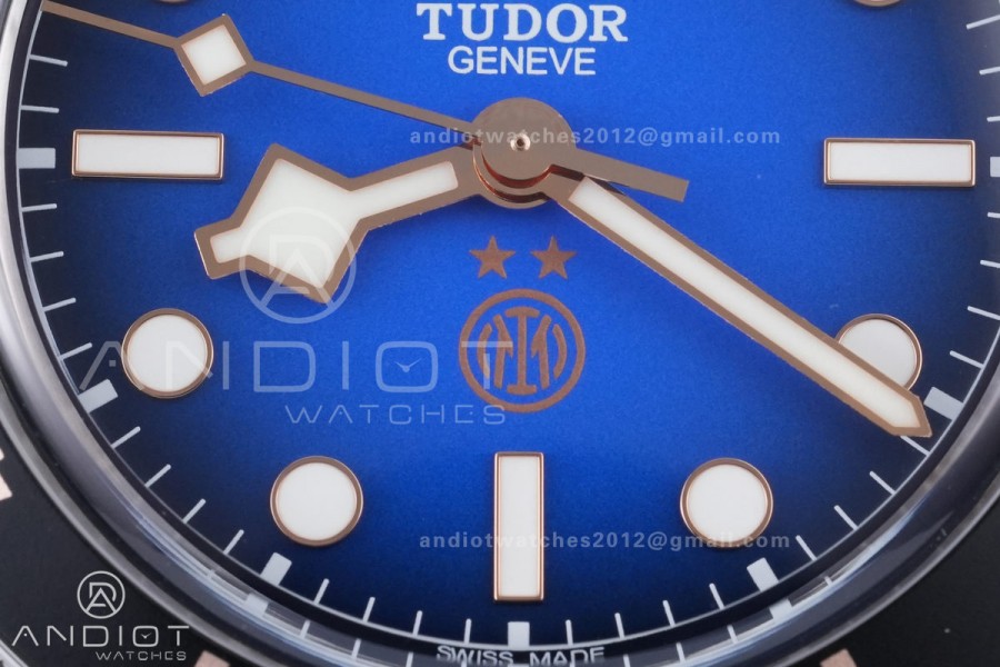 Black Bay Fifty Eight Inter Milan's SS ZF 1:1 Best Edition Blue Dial on SS Bracelet A2824