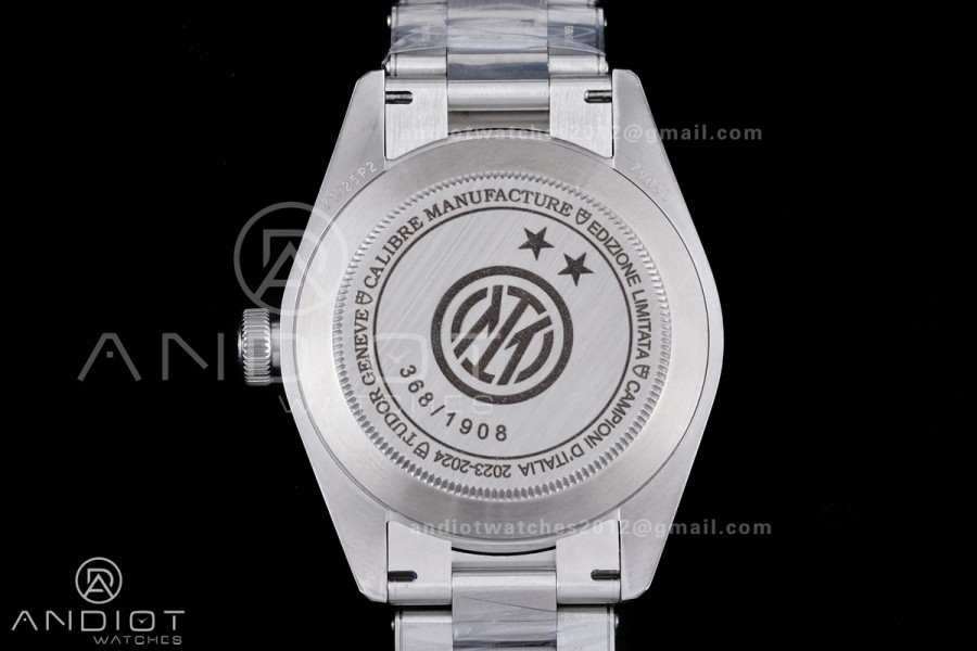 Black Bay Fifty Eight Inter Milan's SS ZF 1:1 Best Edition Blue Dial on SS Bracelet A2824