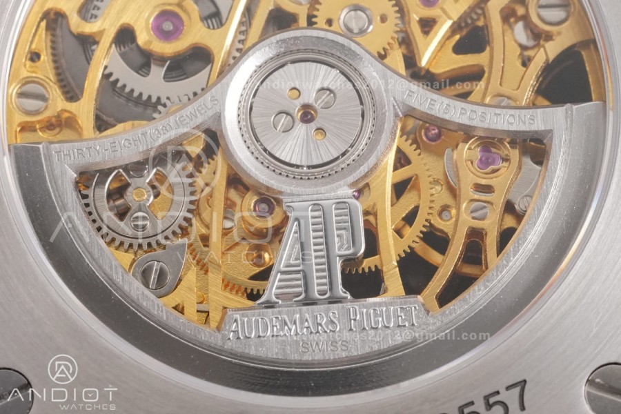 Royal Oak 41mm Openworked 15407 SS THBF 1:1 Best Edition Salmon Dial on SS Bracelet SA3132 V2