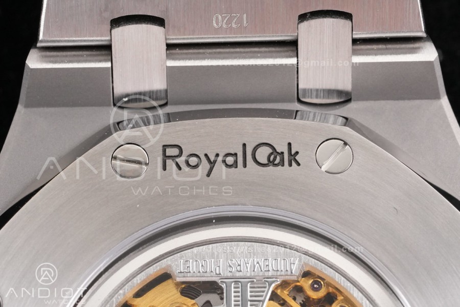 Royal Oak 41mm Openworked 15407 SS THBF 1:1 Best Edition Salmon Dial on SS Bracelet SA3132 V2