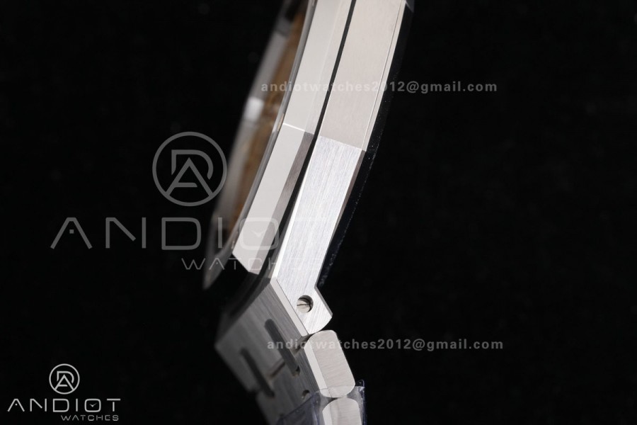 Royal Oak 41mm Openworked 15407 SS THBF 1:1 Best Edition Salmon Dial on SS Bracelet SA3132 V2