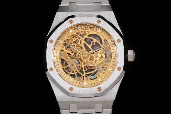 Royal Oak 41mm Openworked 15407 SS THBF 1:1 Best Edition Salmon Dial on SS Bracelet SA3132 V2