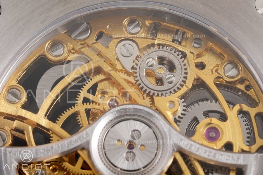 Royal Oak 41mm Openworked 15407 SS THBF 1:1 Best Edition Salmon Dial on SS Bracelet SA3132 V2