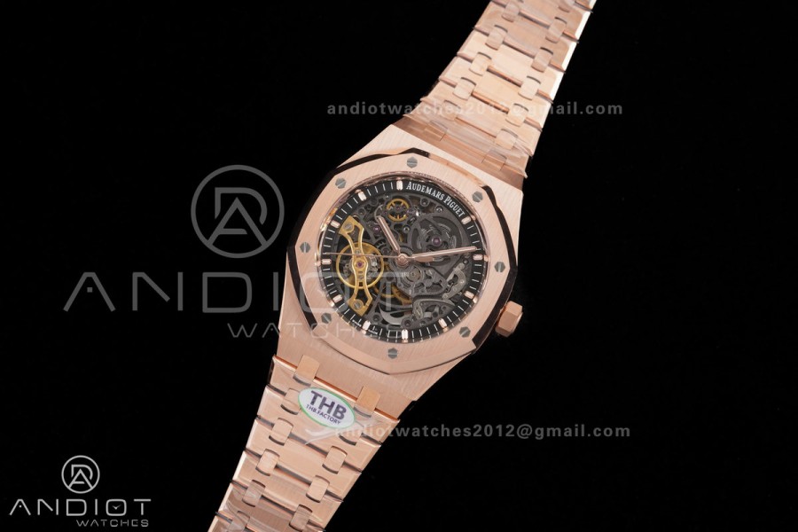 Royal Oak 41mm Openworked 15407 RG THBF 1:1 Best Edition on RG Bracelet SA3132 V2