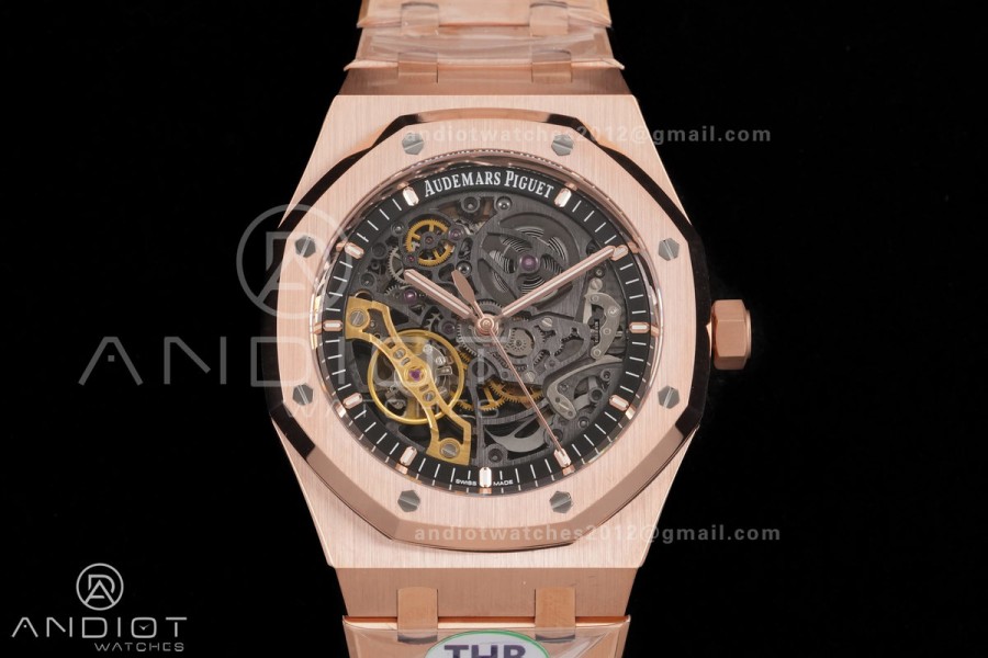 Royal Oak 41mm Openworked 15407 RG THBF 1:1 Best Edition on RG Bracelet SA3132 V2