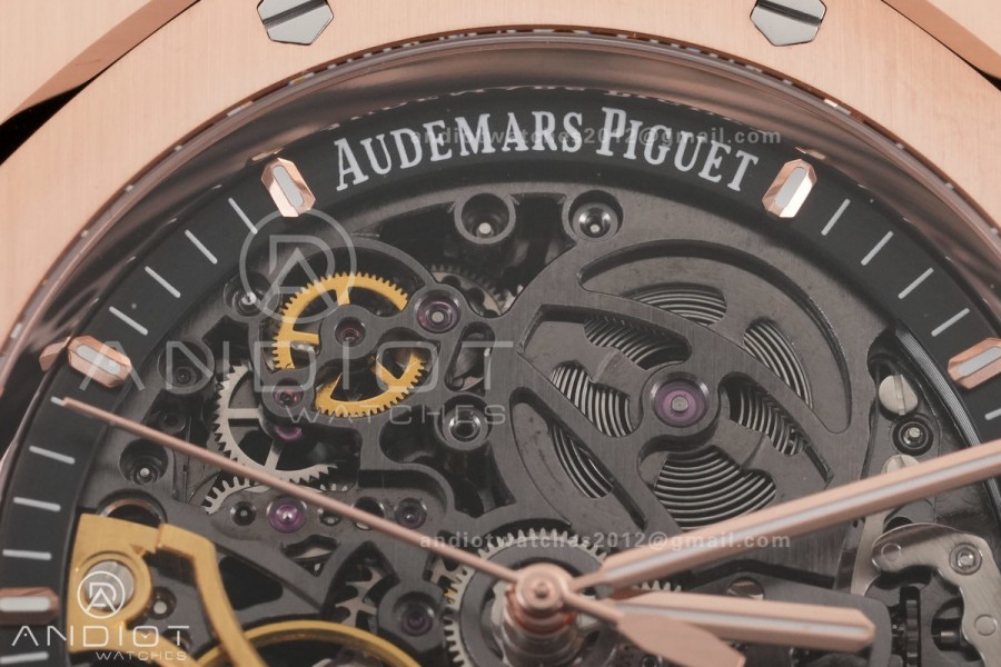 Royal Oak 41mm Openworked 15407 RG THBF 1:1 Best Edition on RG Bracelet SA3132 V2