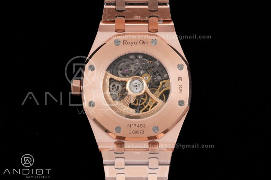 Royal Oak 41mm Openworked 15407 RG THBF 1:1 Best Edition on RG Bracelet SA3132 V2