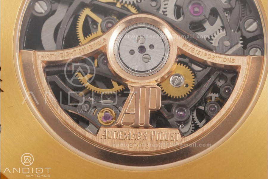 Royal Oak 41mm Openworked 15407 YG THBF 1:1 Best Edition on YG Bracelet SA3132 V2