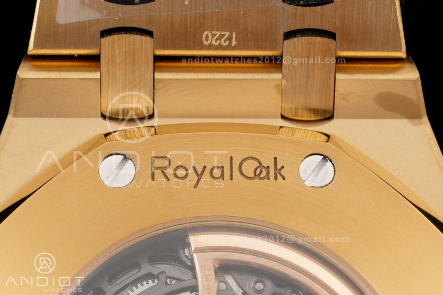 Royal Oak 41mm Openworked 15407 YG THBF 1:1 Best Edition on YG Bracelet SA3132 V2