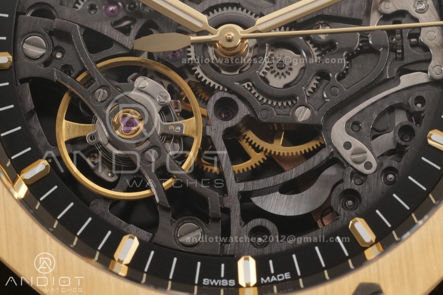 Royal Oak 41mm Openworked 15407 YG THBF 1:1 Best Edition on YG Bracelet SA3132 V2