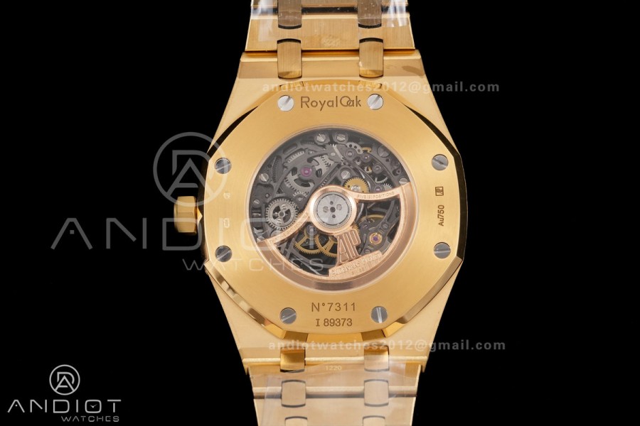 Royal Oak 41mm Openworked 15407 YG THBF 1:1 Best Edition on YG Bracelet SA3132 V2