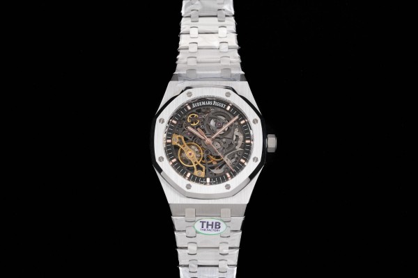 Royal Oak 41mm Openworked 15407 SS THBF 1:1 Best Edition on SS Bracelet SA3132 V2