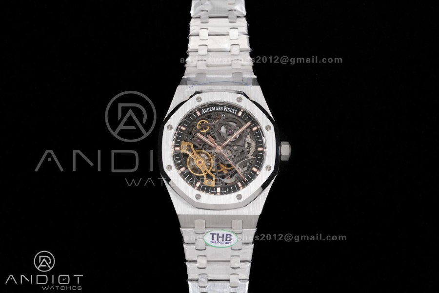 Royal Oak 41mm Openworked 15407 SS THBF 1:1 Best Edition on SS Bracelet SA3132 V2