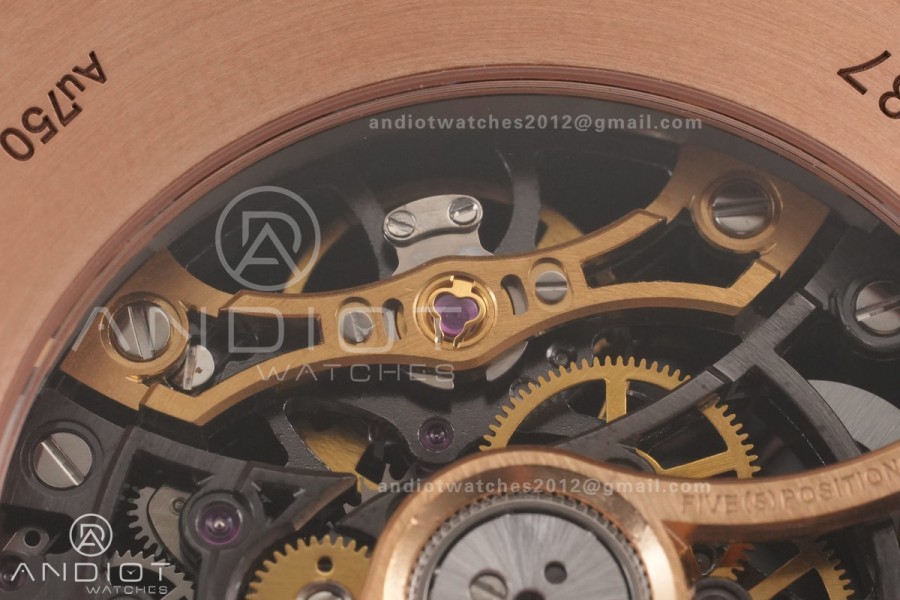 Royal Oak 41mm Frosted 15412 RG THBF 1:1 Best Edition Rainbow Bezel on RG Bracelet SA3132 V2