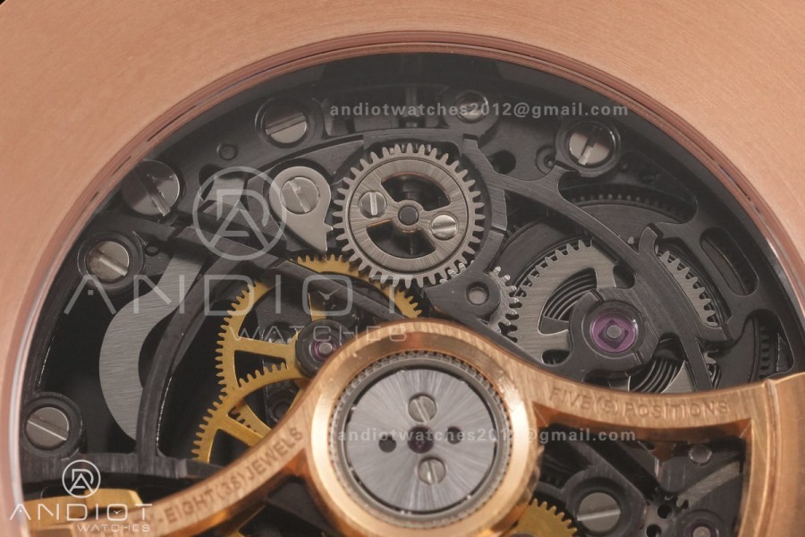 Royal Oak 41mm Frosted 15412 RG THBF 1:1 Best Edition Rainbow Bezel on RG Bracelet SA3132 V2