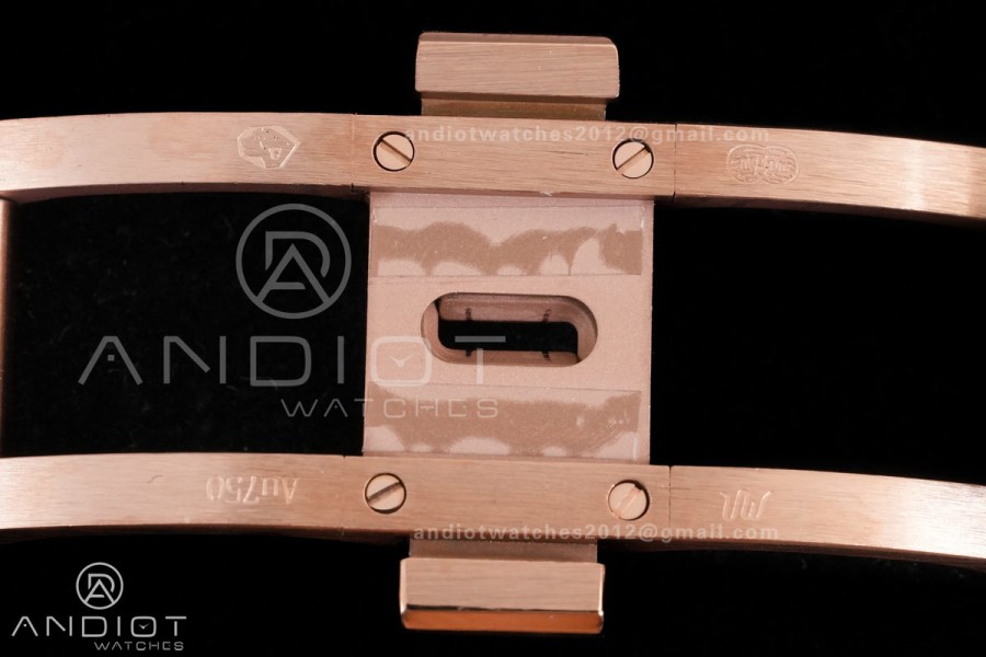 Royal Oak 41mm Frosted 15412 RG THBF 1:1 Best Edition Rainbow Bezel on RG Bracelet SA3132 V2