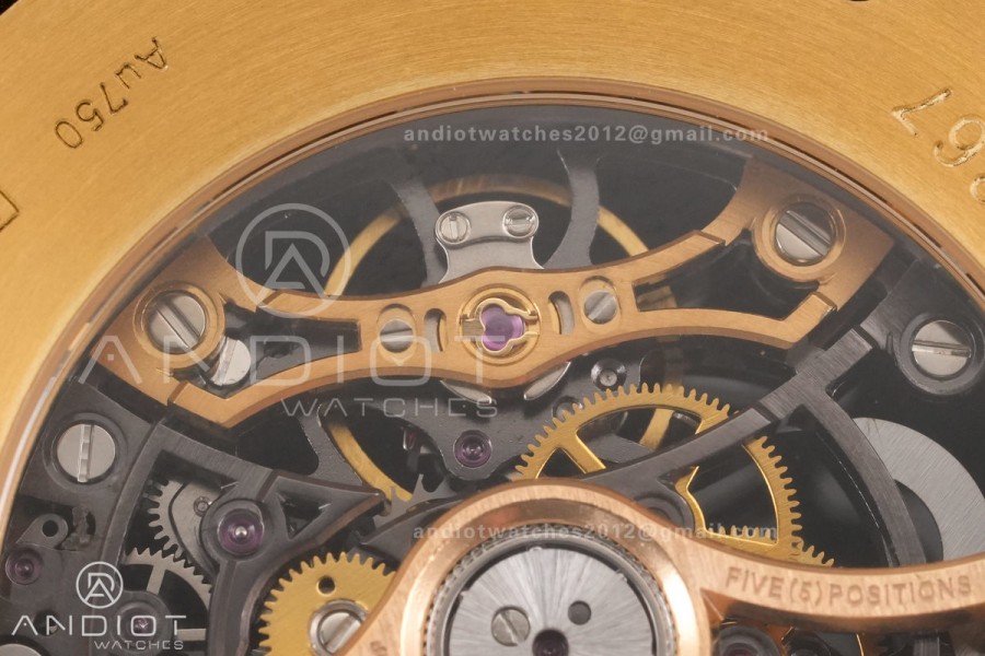 Royal Oak 41mm Frosted 15412 YG THBF 1:1 Best Edition Rainbow Bezel on RG Bracelet SA3132 V2