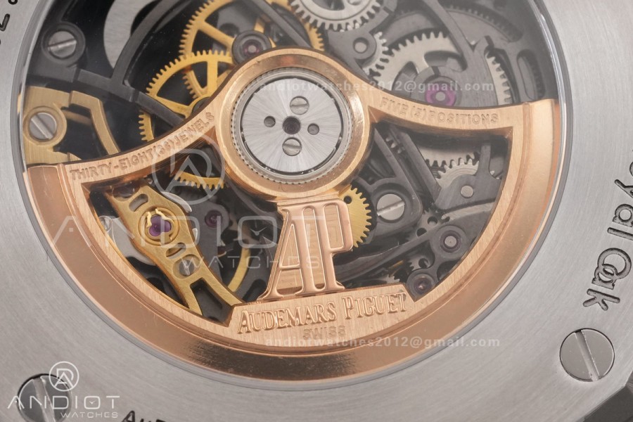 Royal Oak 41mm Openworked 15412 SS THBF 1:1 Best Edition Diamond Bezel on SS Bracelet SA3132 V2