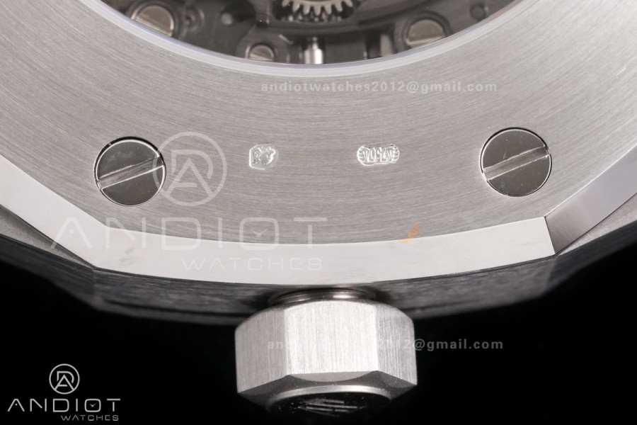 Royal Oak 41mm Openworked 15412 SS THBF 1:1 Best Edition Diamond Bezel on SS Bracelet SA3132 V2