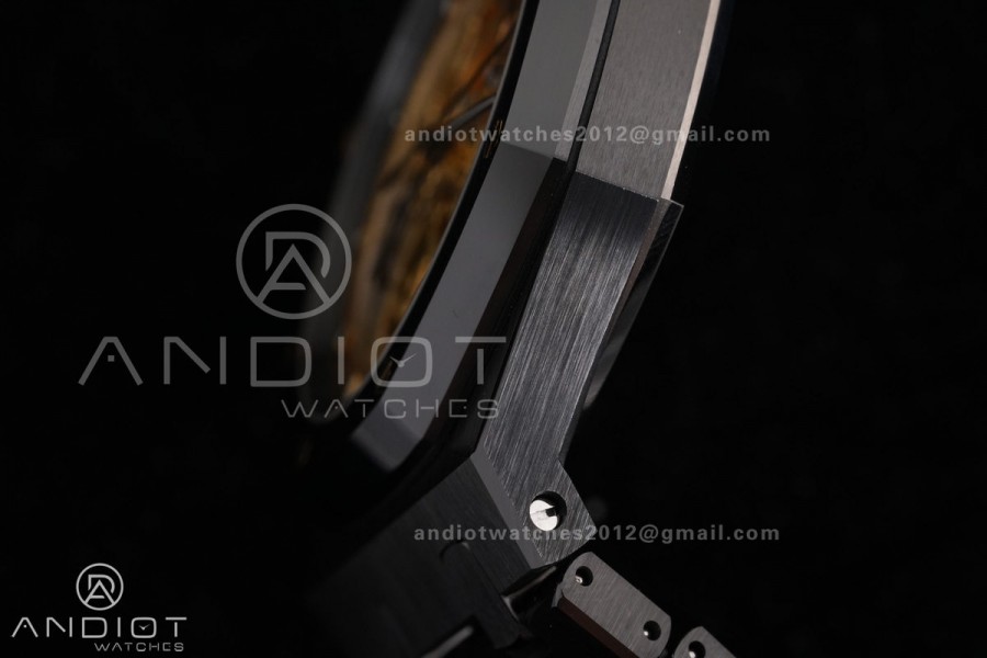 Royal Oak 41mm Openworked Ceramic 15416CE THBF 1:1 Best Edition Gold Dial on Ceramic Bracelet SA3132 V2