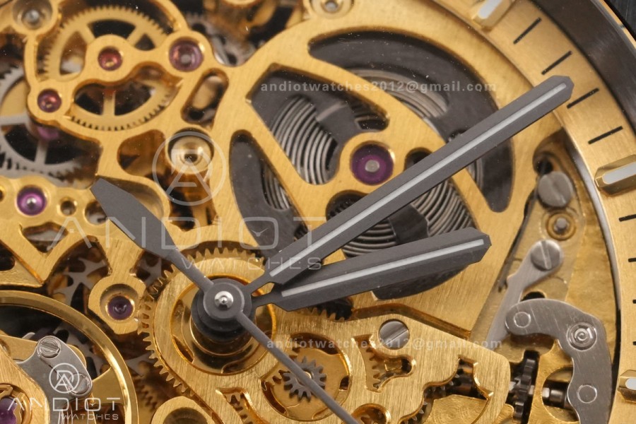 Royal Oak 41mm Openworked Ceramic 15416CE THBF 1:1 Best Edition Gold Dial on Ceramic Bracelet SA3132 V2