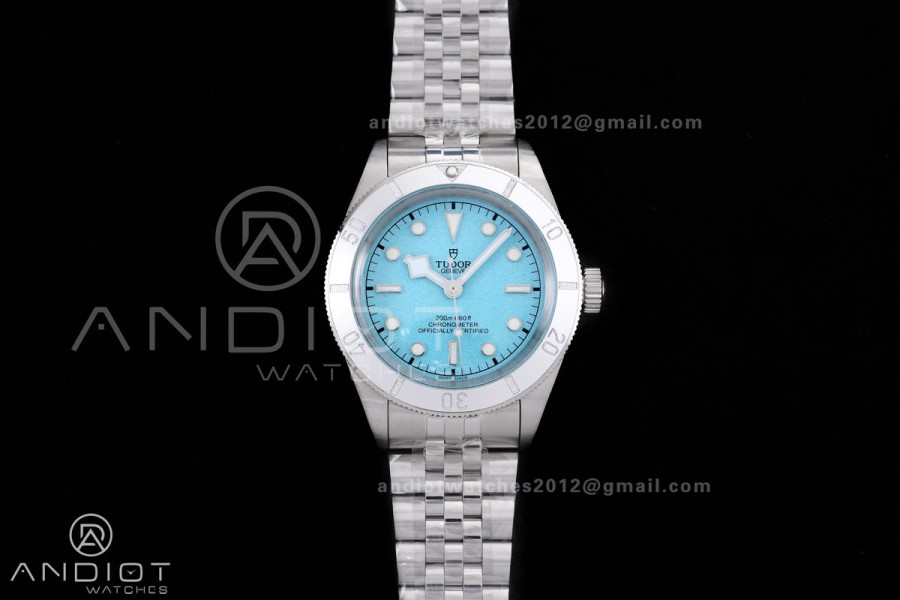 Heritage Black Bay M79000 37mm SS GRF 1:1 Best Edition Turquoise Dial on SS Bracelet A2824