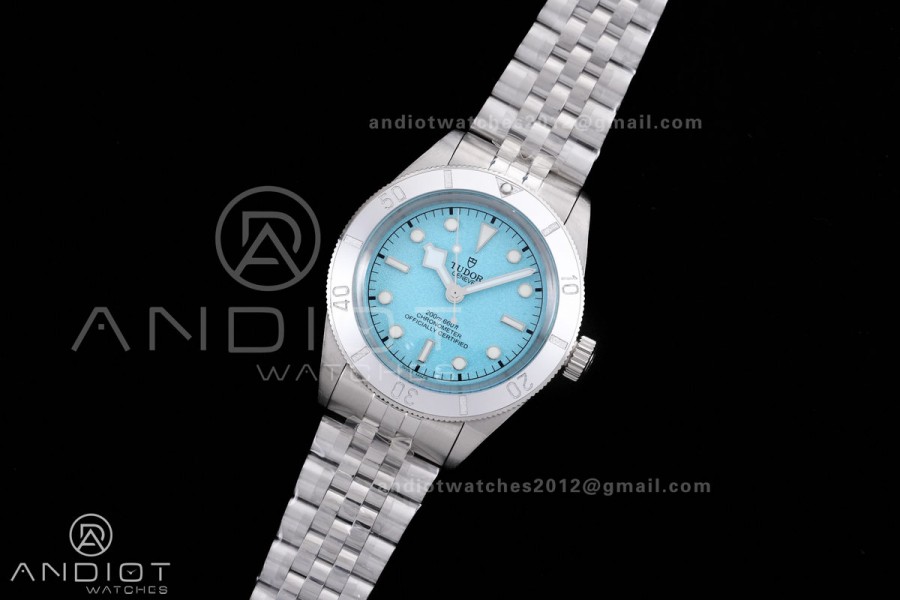 Heritage Black Bay M79000 37mm SS GRF 1:1 Best Edition Turquoise Dial on SS Bracelet A2824