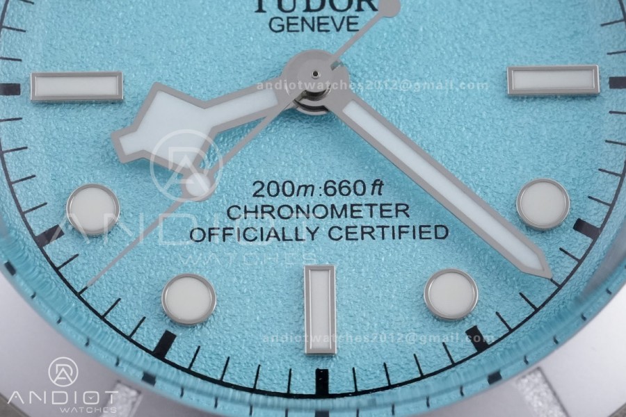 Heritage Black Bay M79000 37mm SS GRF 1:1 Best Edition Turquoise Dial on SS Bracelet A2824