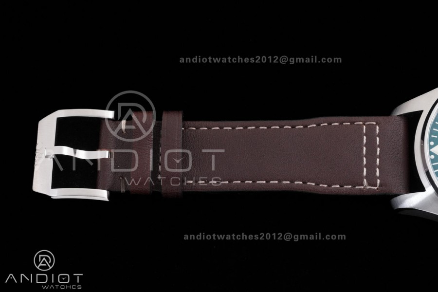 Pilot Chrono IW388103 APSF 1:1 Best Edition Green Dial on Brown Leather Strap SA69385 Super Clone