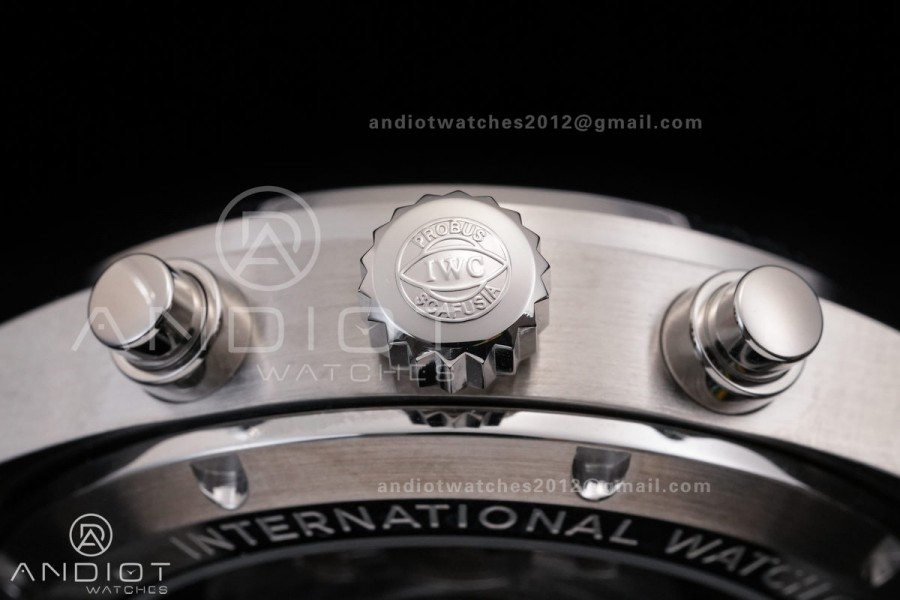 Pilot Chrono IW388104 APSF 1:1 Best Edition Green Dial on SS Bracelet SA69385 Super Clone