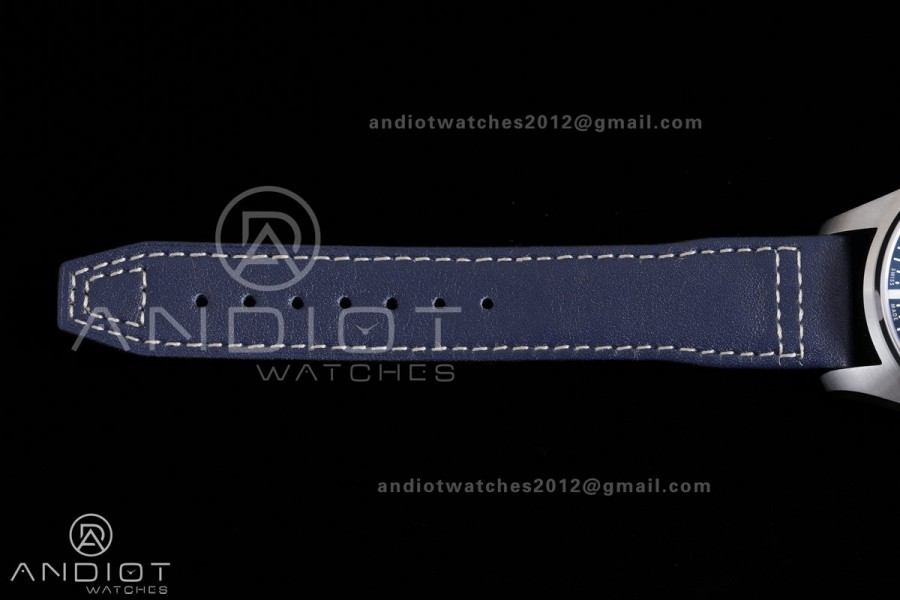 Pilot Chrono IW388101 APSF 1:1 Best Edition Blue Dial on Blue Leather Strap SA69385 Super Clone