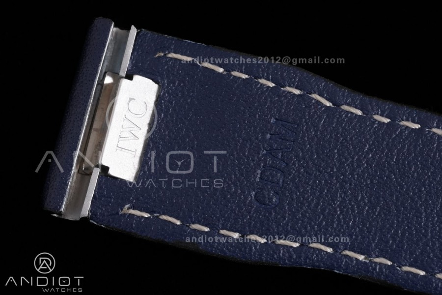 Pilot Chrono IW388101 APSF 1:1 Best Edition Blue Dial on Blue Leather Strap SA69385 Super Clone