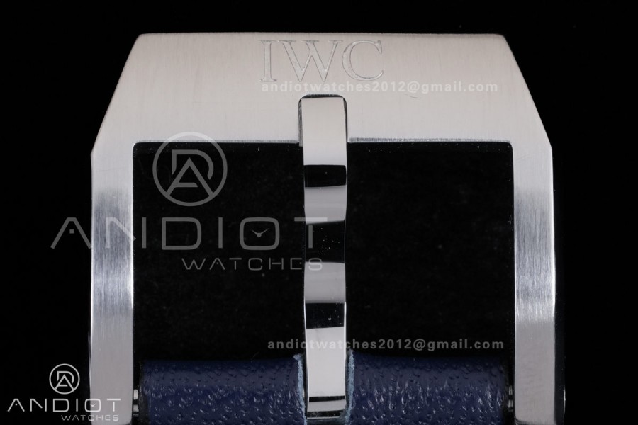 Pilot Chrono IW388101 APSF 1:1 Best Edition Blue Dial on Blue Leather Strap SA69385 Super Clone