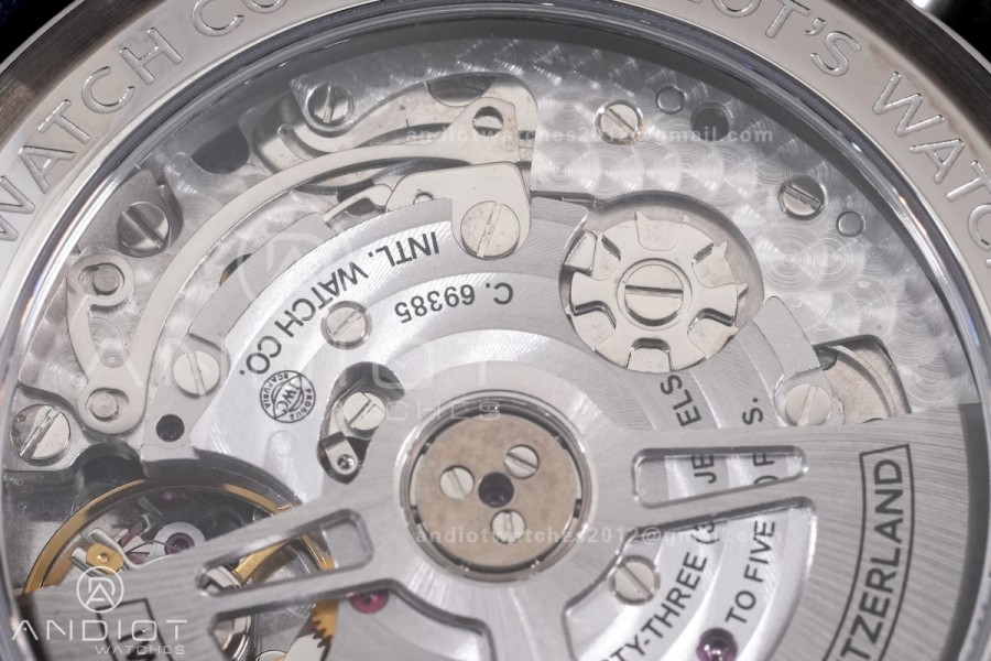 Pilot Chrono IW388101 APSF 1:1 Best Edition Blue Dial on Blue Leather Strap SA69385 Super Clone