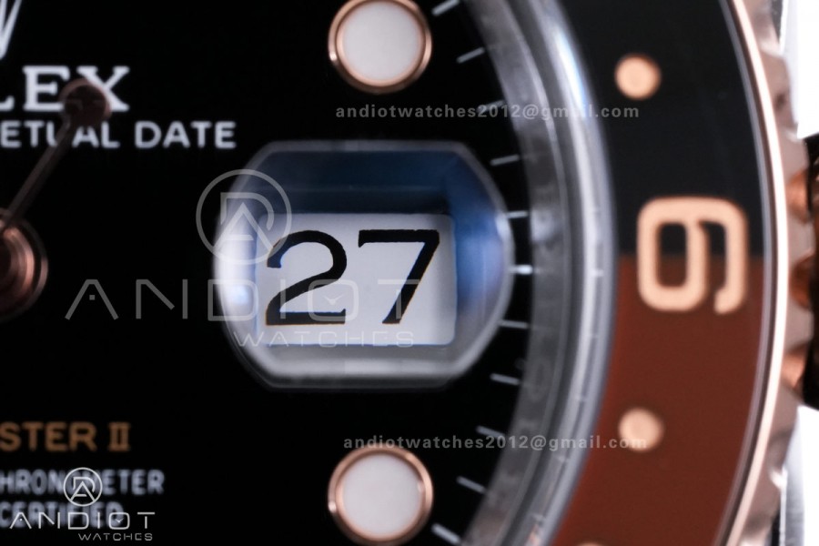 GMT-Master II 126711 CHNR Black/Brown Ceramic ARF Root Beer Best Edition on SS/RG Bracelet DD3285