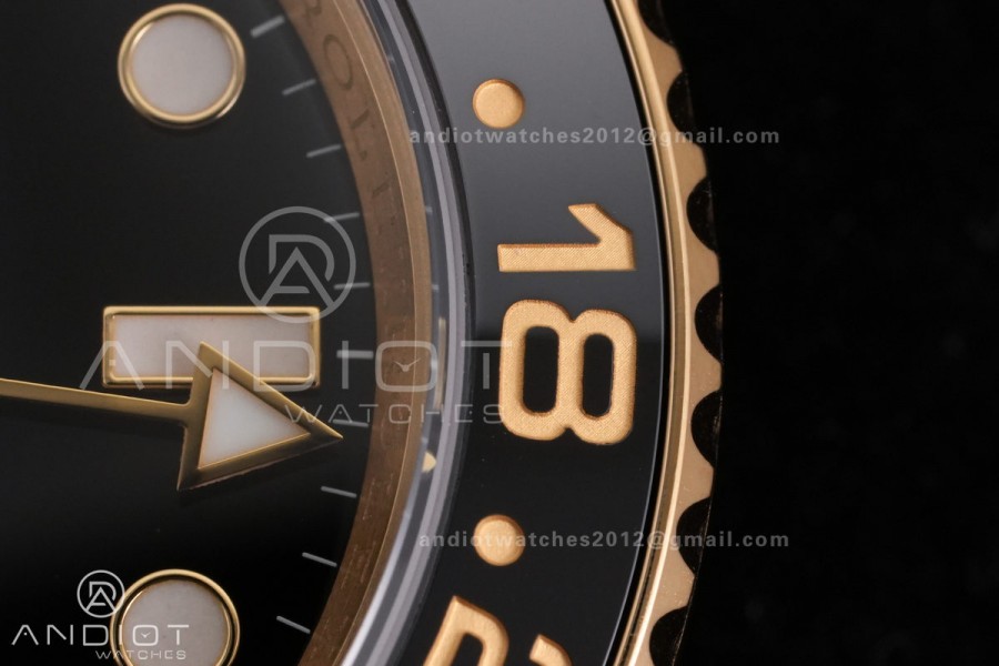 GMT Master II 126718 GRNR ARF 1:1 Best Edition Black Dial on YG Jubilee Bracelet DD3285 CHS