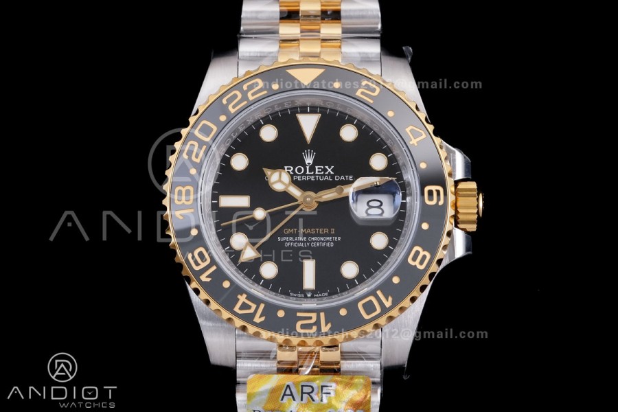 GMT Master II 126713 GRNR ARF 1:1 Zombie Best Edition Black Dial on Jubilee Bracelet DD3285